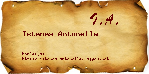 Istenes Antonella névjegykártya